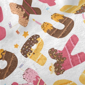 Alphabet Dessert Minky