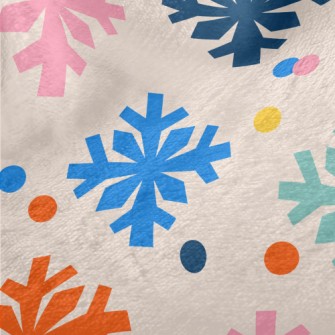 Colorful Snowflakes Minky