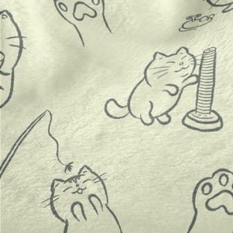 Kitten Playing Minky