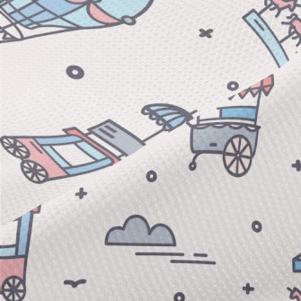 Happy Amusement Park Piqué