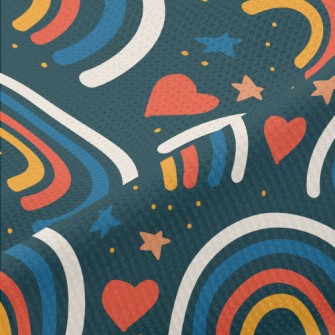 Simple Rainbow Piqué