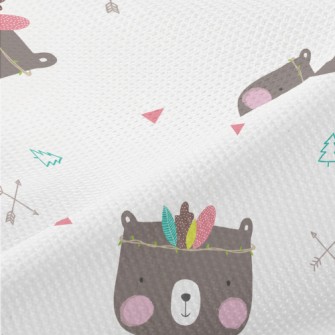 Feather Decorated Bear Piqué