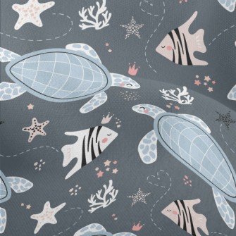 Turtles And Tropical Fish Lightweight Performance Linen