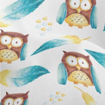 Owl And Feathers Lightweight Performance Linen