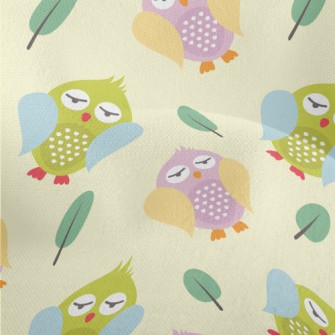 Googly-eyed Owl Lightweight Performance Linen