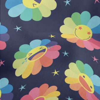 Colorful Sunflower Lightweight Performance Linen