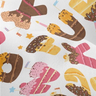 Alphabet Dessert Lightweight Performance Linen