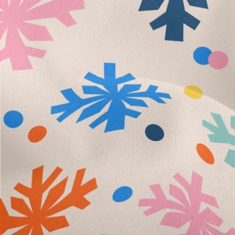 Colorful Snowflakes Lightweight Performance Linen