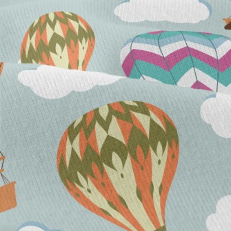 Vintage Hot Air Balloon Modern Jersey