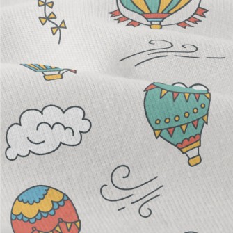 Hot Air Balloon And Clouds Modern Jersey
