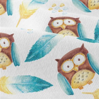 Owl And Feathers Modern Jersey