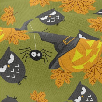 Halloween Pumpkin And Spider Modern Jersey