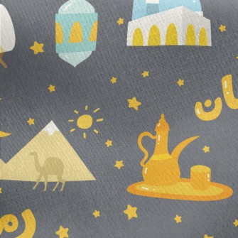 Exotic Camel Jersey Backed Fleece