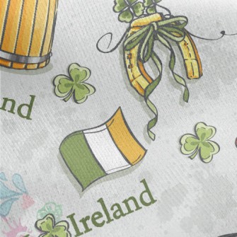 Wooden Beer And Horseshoe Jersey Backed Fleece