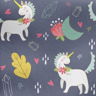 Love Pretty Unicorns Jersey Backed Fleece