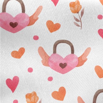 Love Key Jersey Backed Fleece