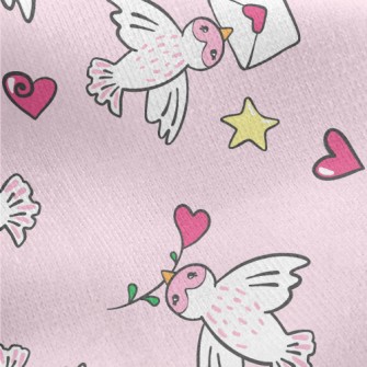 Send Love Birds Jersey Backed Fleece