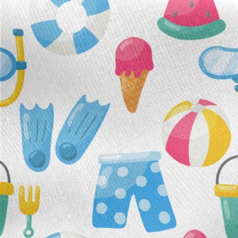 Summer Watermelon Swimming Jersey Backed Fleece