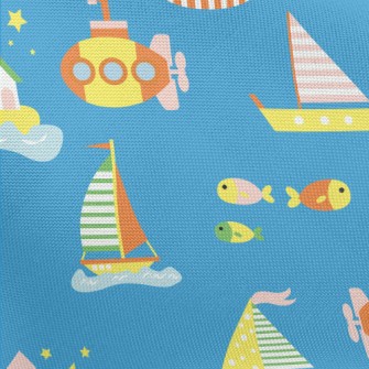 Sea Boat Submarine Pongee