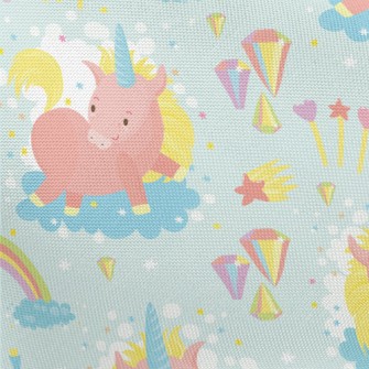 Unicorn And Rainbow Pongee