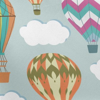 Vintage Hot Air Balloon Pongee