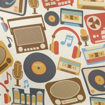 Retro Music Equipment Pongee