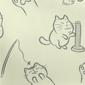 Kitten Playing Pongee