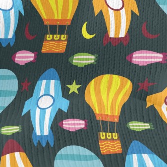 Rocket Ship Stretch Jersey
