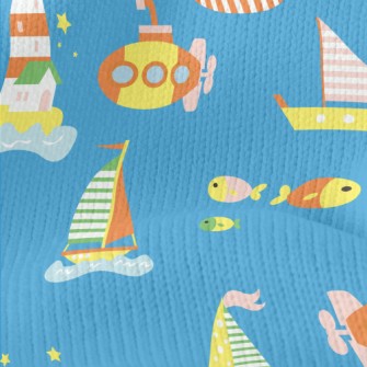 Sea Boat Submarine Stretch Jersey