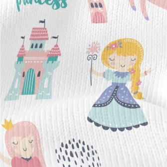 Fantasy Castle And Princess Stretch Jersey