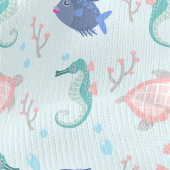 Seahorse And Turtle Stretch Jersey