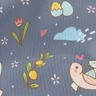Cute Bird Stretch Jersey