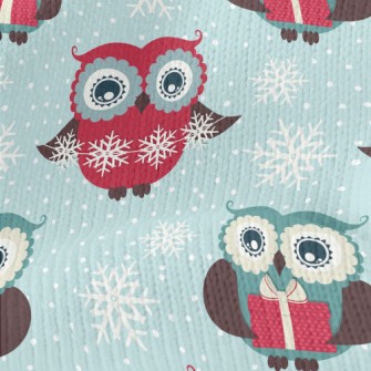 Snowflake Owl Stretch Jersey