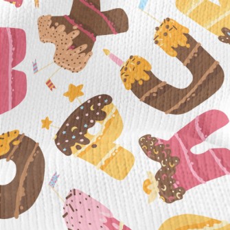 Alphabet Dessert Stretch Jersey