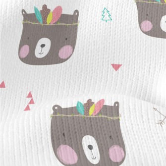 Feather Decorated Bear Stretch Jersey