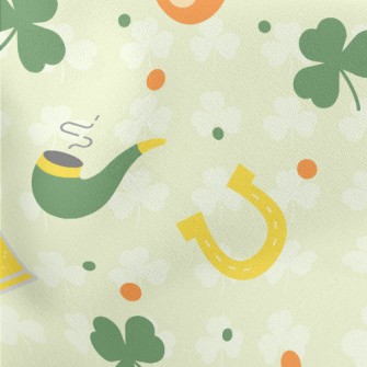 Ireland Flag Shamrock Lightweight Cotton Poplin