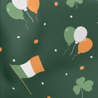 Ireland Flag Balloon Lightweight Cotton Poplin