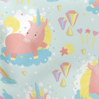 Unicorn And Rainbow Lightweight Cotton Poplin