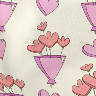 Valentine Bouquet Lightweight Cotton Poplin