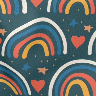 Simple Rainbow Lightweight Cotton Poplin