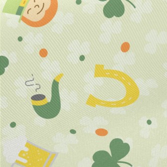 Ireland Flag Shamrock Midweight Cotton Poplin