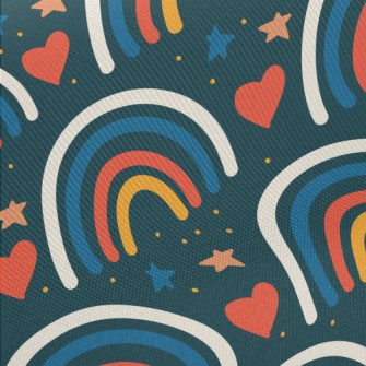 Simple Rainbow Midweight Cotton Poplin