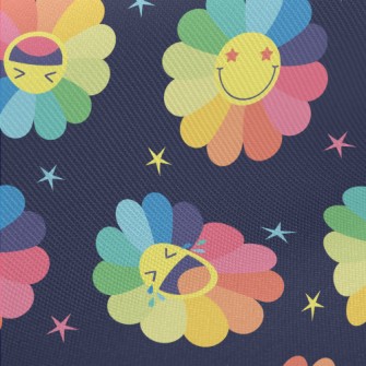 Colorful Sunflower Midweight Cotton Poplin