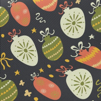 Christmas Balls Midweight Cotton Poplin