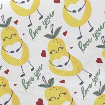 Cute Pear Baby Midweight Cotton Poplin