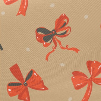 Red Bow Midweight Cotton Poplin