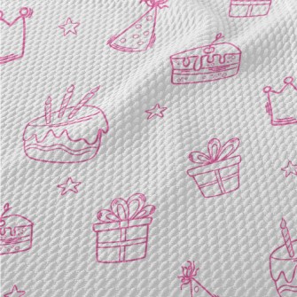 Birthday Cake Gift Birthday Ha Birdseye Piqué