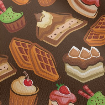 Various Cupcakes And Square Mu Chiffon