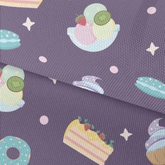 Various Desserts With Polka Do Waterproof Oxford