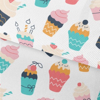 Cute Colorful Ice Cream Cup Waterproof Oxford